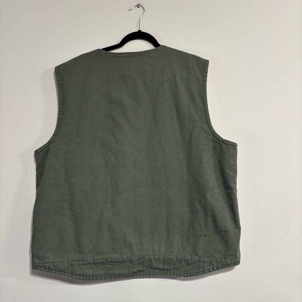 Cold Storage Green And‎ Blue
Fleece Lined Zip Front Cotton Vest Men's Size 2XL - Picture 3 of 7